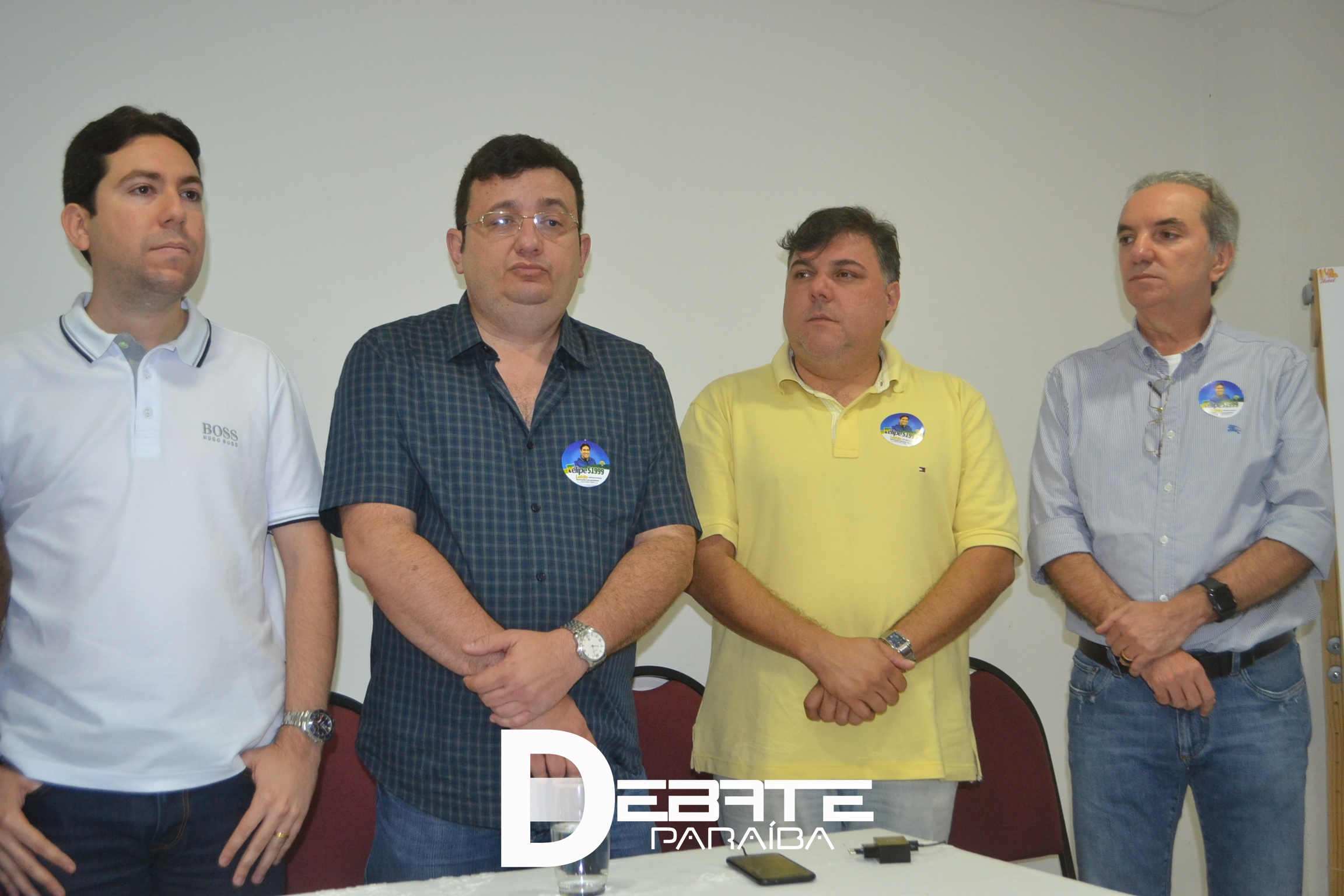 Thalles participou de uma coletiva com a imprensa na manh&atilde; desta quarta-feira no Hotel V&oacute; Ita em Sousa. (Foto: Debate Para&iacute;ba).